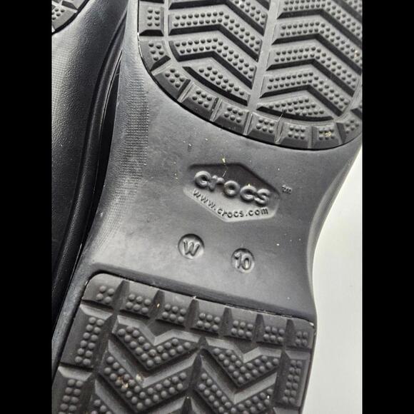 Dual Comfort Crocs Womens Black Clog Size 10 - Picture 6 of 6